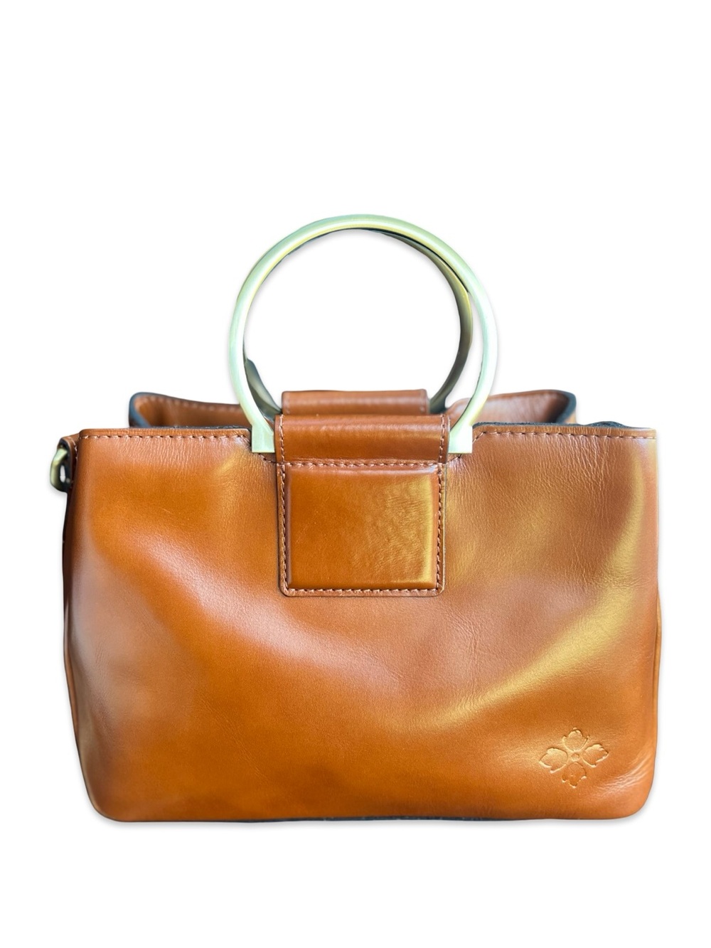 Patricia Nash Empoli Convertible Crossbody Handbag - Tan Heritage Leather - Picture 13 of 14